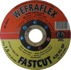 Wefra Trennscheibe Fastcut gerade für Metall 115x1,5x22mm