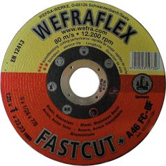 Wefra Trennscheibe Fastcut gerade für Metall 125x1x22mm
