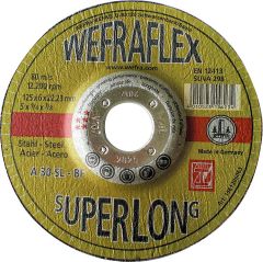 Wefra Schruppscheibe Super-Long für Stahl 125x6x22mm
