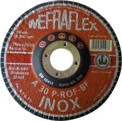 Wefra Schruppscheibe Inox für Edelstahl 125x6x22mm