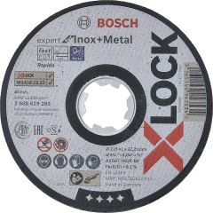 Bosch Trennscheibe für Stahl & Edelstahl mit X-Lock Aufnahme