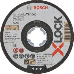 Bosch Trennscheibe für Edelstahl mit X-Lock Aufnahme