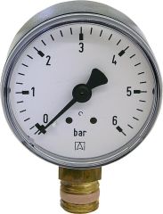 Afriso Rohrfeder-Manometer 50 radial 0-6 bar Anschluß 1/4