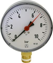 Afriso Rohrfeder-Manometer Industrie radial DN15(1/2)