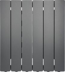 Fondital Aluminium-Heizkörper Blitz Super B4, 500/100-4 Glieder, Farbe Slate Grey (Schiefergrau) RAL 7015 Matt