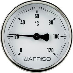 Afriso Anlegethermometer mit Haftmagneten, Ø 80mm 0-60°C
