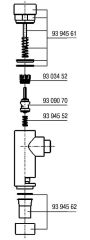 Benkiser Ablaufgarnitur komplett für WC-Druckspüler Modell 877