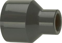 PVC-U - Klebefitting Reduktion lang, 63 x 32 mm, mit Klebstutzen u. Klebmuffe