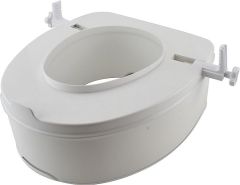 Evenes WC-Aufsatz ohne Deckel aus PP Weiß Höhe 140mm