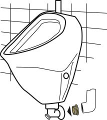 Evenes Urinalverbinder für Einlocheinlauf (Standard) Gummi s