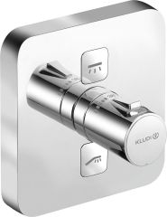 Kludi UP-Thermostat Push 2 Verbraucher eckig chrom