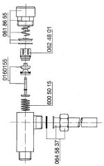 Benkiser Druckknopfgarnitur komplett für Modell 155/159/655
