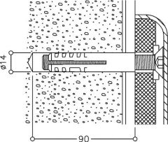 Normbau Befestigungs-Set für Vollziegel Beton Kalkstein passend zu Serie Nylon