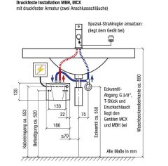 Clage Klein-Durchlauferhitzer MBH7 Druckfest 6,5 kw 400V