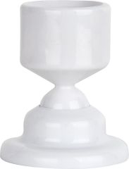 Schrägwandhalter ESOM, 25mm weiß, für Duschvorhangstangen