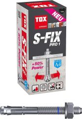 Tox Bolzenanker S-Fix Pro 1 A4 M8x75/10 mm 100-Stück