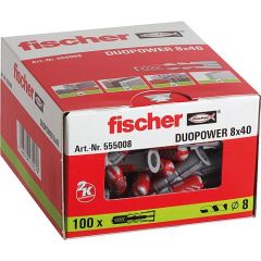Fischer Dübel Duopower 8 x40 VPE 100Stk.