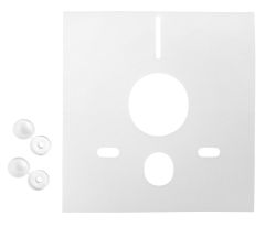 Sanit Schallschutzset für Wand-WC und Bidet, 1 Stück, weiß,