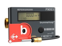 Elster Wärmezähler F90S3 Batterie Qp0,6 DN15 110mm Pt1000