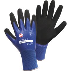 Leipold + Döhle Nylon-Handschuh Aqua blau wasserdicht Gr.10