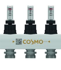 COSMO Edelstahlverteiler mit DMA für 3 Heizkreise
