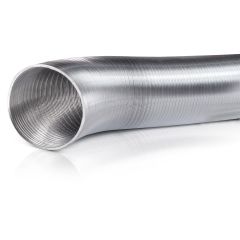 flexibles Aluminiumrohr gestaucht DN 80 ausziehbar auf ca.5m