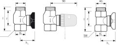 Uponor Verteiler-Anschlussventile G 1/Rp 1 - 1005100 / 4101145