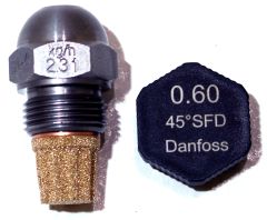 Danfoss Ölbrennerdüse Stahldüse Vollkegel 0,60/45°SFD - 030F4012