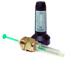 SBK Durchflussmesser grün (30-177 l/h) mit Abdeckkappe