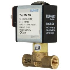 Dungs Gas-Magnetventil MV502, 1/4,NBR, elektrischer Anschlu