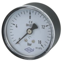 OEG Manometer R 1/4 axial von 0 bis 16 bar