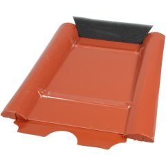 Metalldachplatte Typ Beton rot