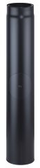 Möck Primus mit Tür und Dichtung,schwarz-metallic DN 130 x 1000 mm x 0,6 mm