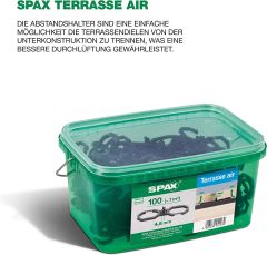 Spax Terrassenbau-Set, Erweiterungs-Set – Größe bis ca. 6qm
