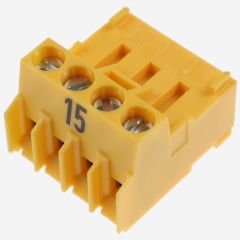 Weishaupt Stecker Nr. 15 4-polig gelb Rast 5 Position 1a, 4b Kodierung d40 - 716211