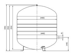 ReFlex COMFORT Membran-Druckausdehnungsgefäß Heizung MAG-H 80 Vordruck 1,5bar weiß
