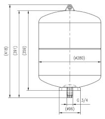 COMFORT Membran-Druckausdehnungsgefäß Trinkwasser MAG-W 18