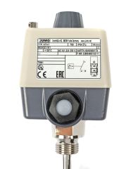 Jumo Aufbau-Thermostat ATHs-1 230 V. Regelbereich 0-100° Tauchrohr 8 x 200mm