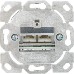 Telegärtner Anschlussdose AMJ45 8/8 K Up/0 Cat.6A(IEC) ohne Zentralplatte 1 Stück