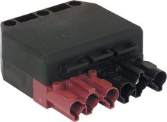 Wieland Kupplung 6-polig schwarz/braun 250/400V 16A System