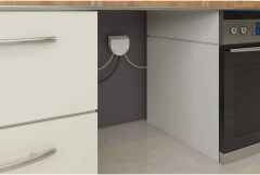 Bachmann Küchenanschlussbox 5m Grau mit Anschraubösen Anschlusswert