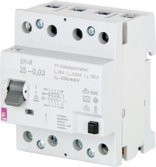 ETI FI-Schalter EFI-R 4-polig 40A,500mA 10kA Typ A unverzög.