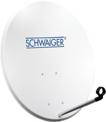 Schwaiger 55cm Offset Antenne Stahl Hellgrau RAL 7035