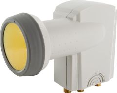 Schwaiger Digitales Quad-LNB Hellgrau 40mm/Sun Protect