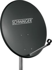 Schwaiger 55cm Offset Antenne Stahl Anthrazit RAL 7011