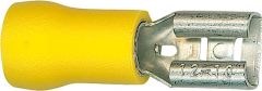 Wkk Flachsteckhülse halbisoliert 4,0mm²-6,0mm² 9,5x1,1mm Farbe Gelb VPE: 100