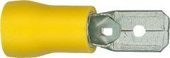Wkk Flachstecker halbisoliert 4,0mm²-6,0mm² 6,3x0,8mm Farbe Gelb VPE: 100 St