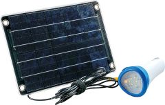 Fosera Solar-Akku-Beleuchtungsset Energiespeicher + Taschenlampe Mobile One blau