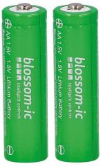 Blossom-ic Batterie Lithium 1,5V Set bestehend aus 2 AA