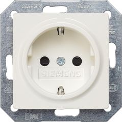 Siemens Schuko-Steckdose mit Krallen Titanweiß/Schutzart